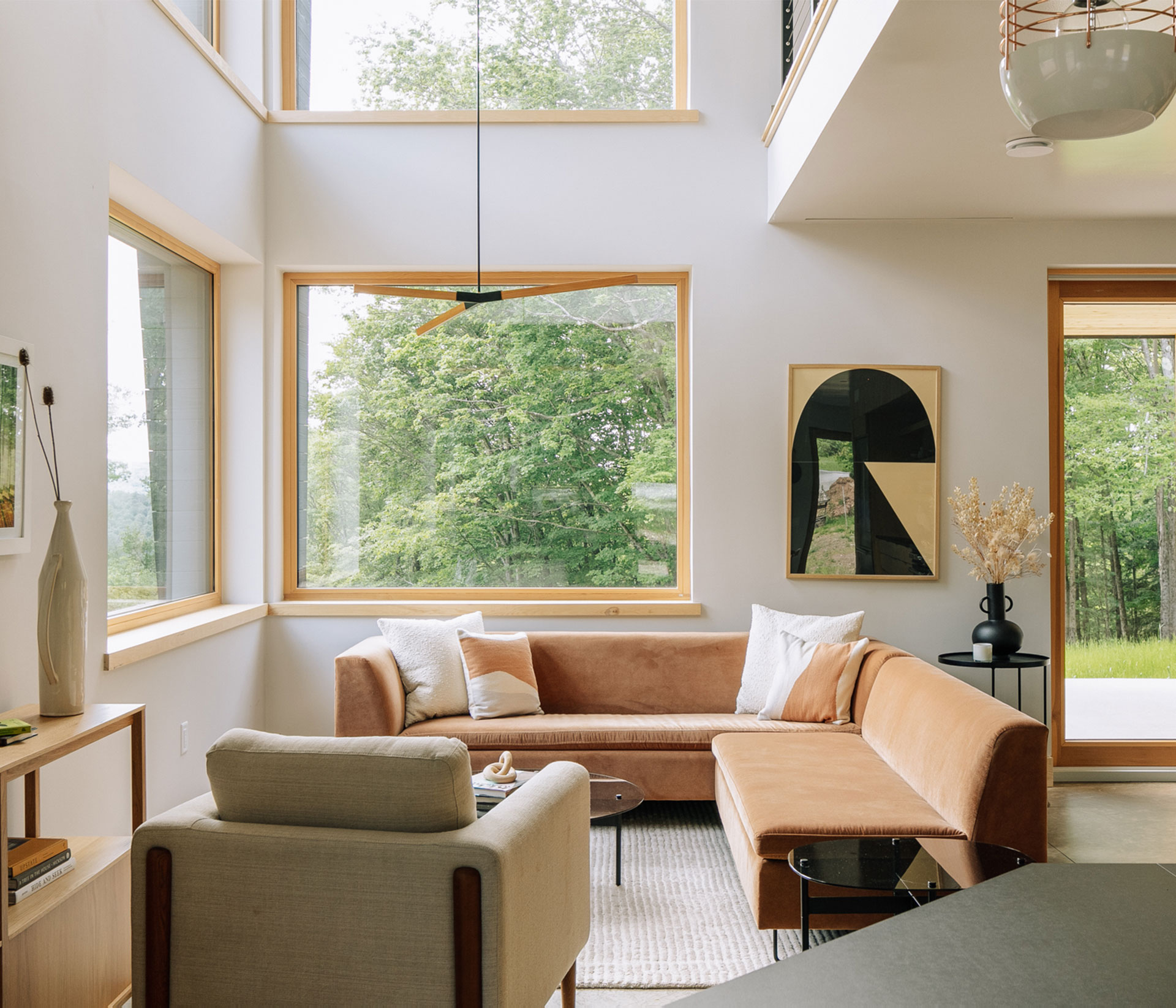 The Catskill Project house interior - living room