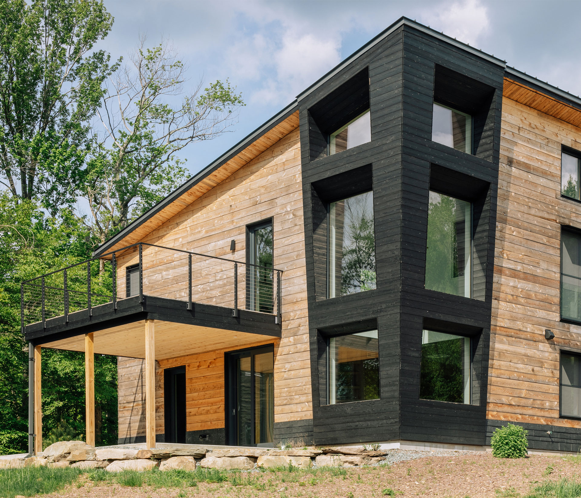 The Catskill Project house exterior - terrace