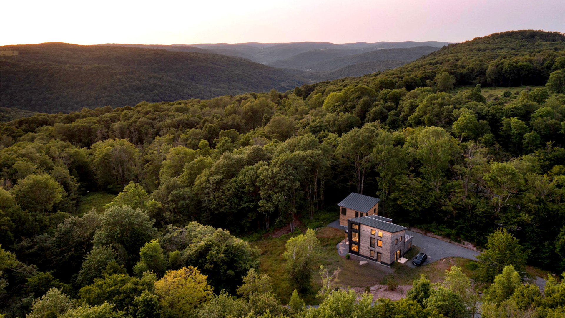 Sunset over the Catskill